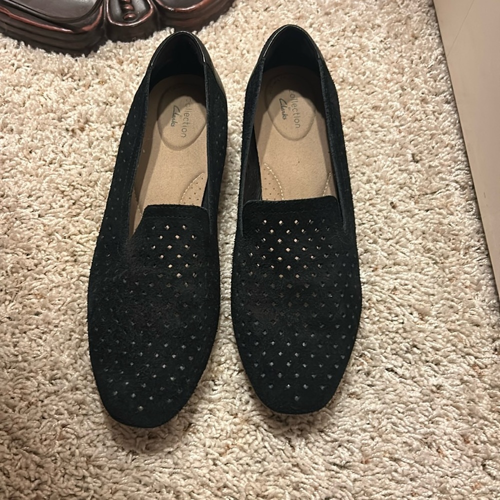 11 wide Clark’s loafer.